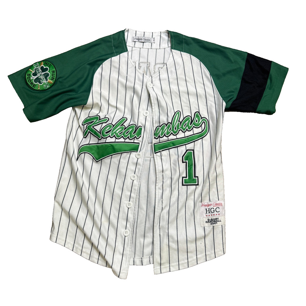 Headgear Classics Kekambas Jersey #1 G-Baby Hardball Movie Baseball Small White